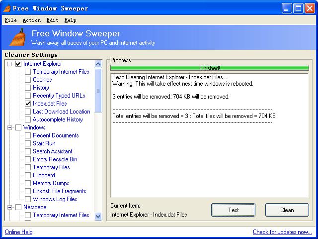 Free Window Sweeper 2.8 full